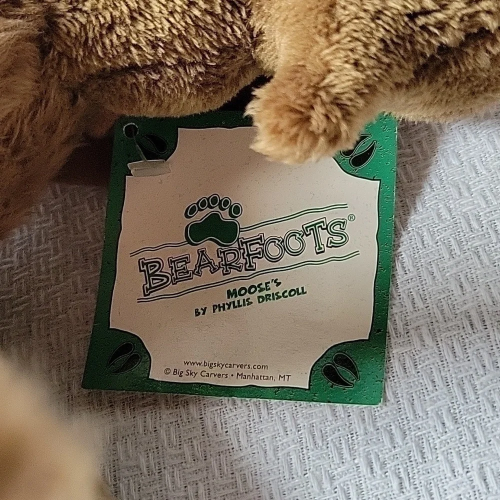 2000 Bearfoots Moose's Jenny Brown Bendable Moose NWT